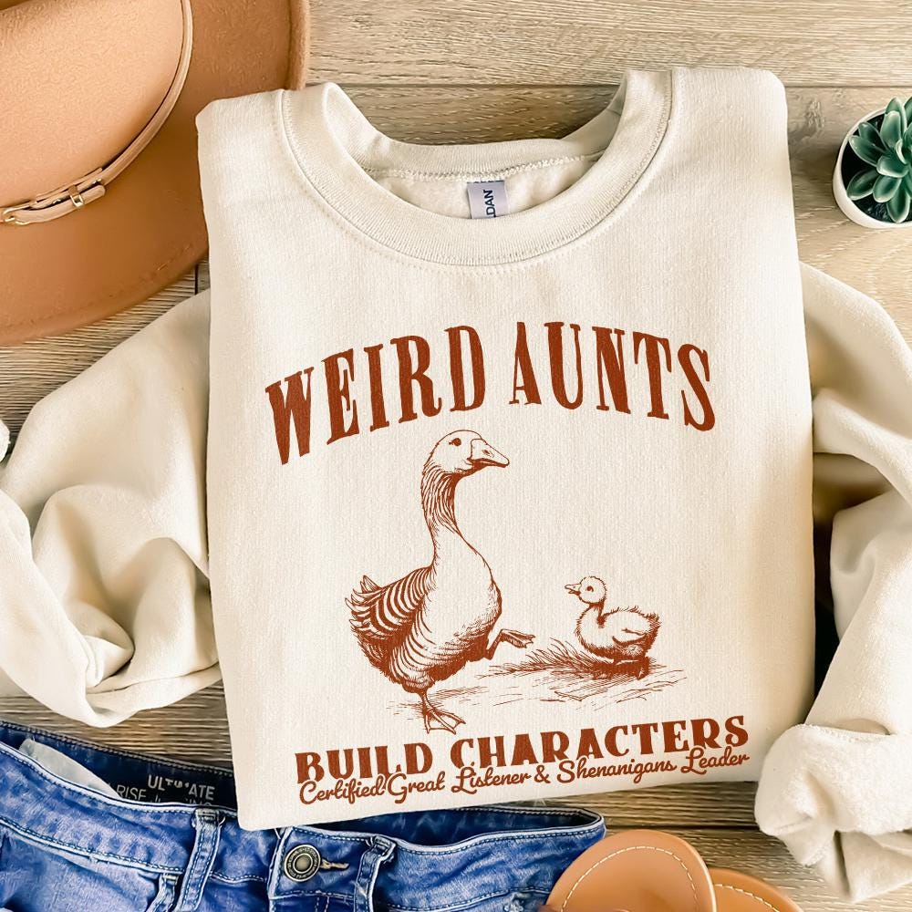 Weird Aunts Build Characters PNG, Funny Aunt Gift - 300 DPI Design for