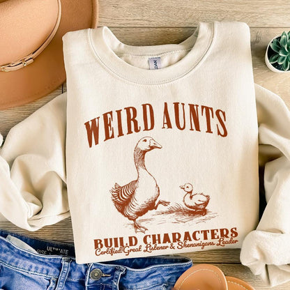 Weird Aunts Build Characters PNG, Funny Aunt Gift - 300 DPI Design for