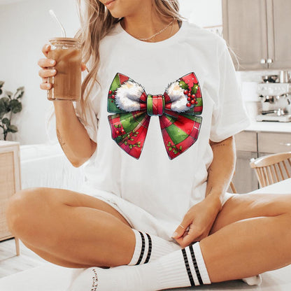 Christmas Girly png, Coquette Bow png - 300 DPI Design for T-Shirt