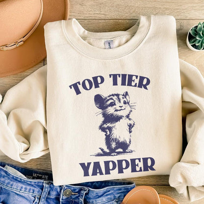 Top Tier Yapper PNG, Dank Meme Png - 300 DPI Design for T-Shirt