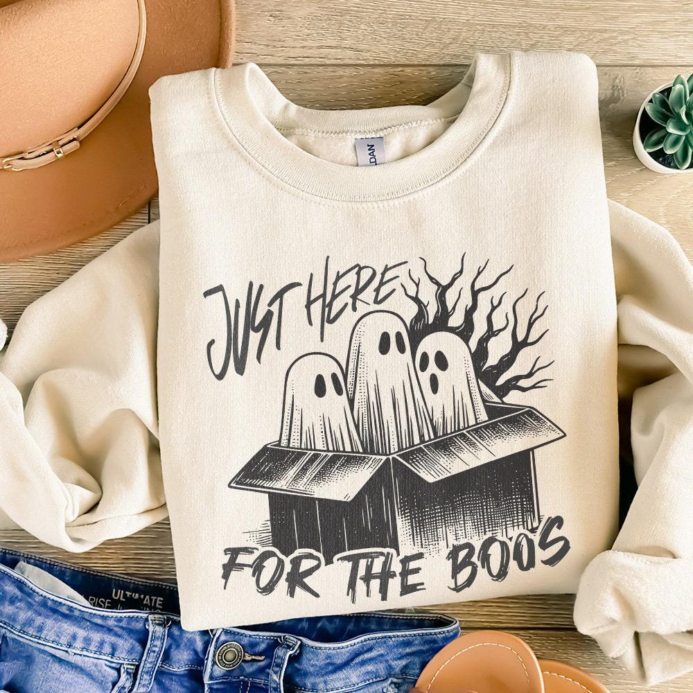 Here for the Boos PNG, Retro Vintage Png - 300 DPI Design for T-Shirt