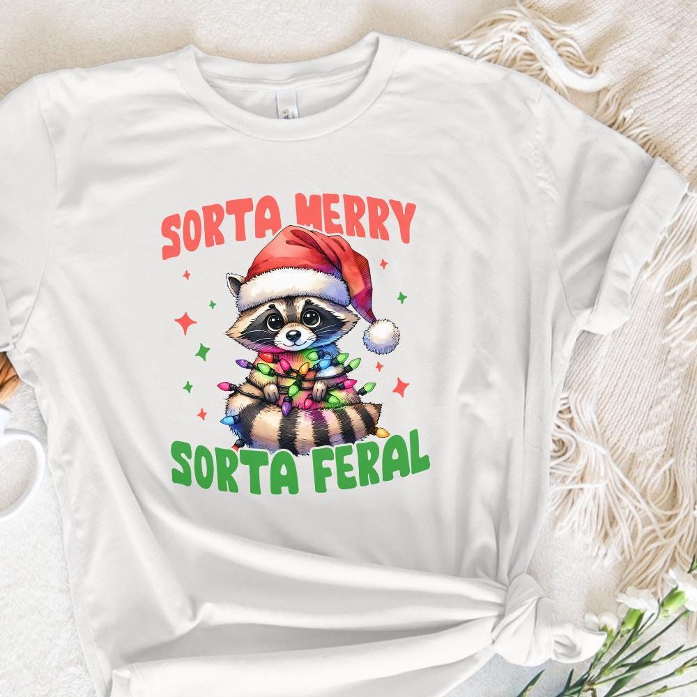 Sorta Santa Sorta Feral PNG, Christmas png - 300 DPI Design for T-Shirt