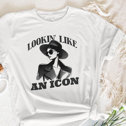 Lookin' Like an Icon Png, Fashion Icon Art - 300 DPI Design for T-Shirt