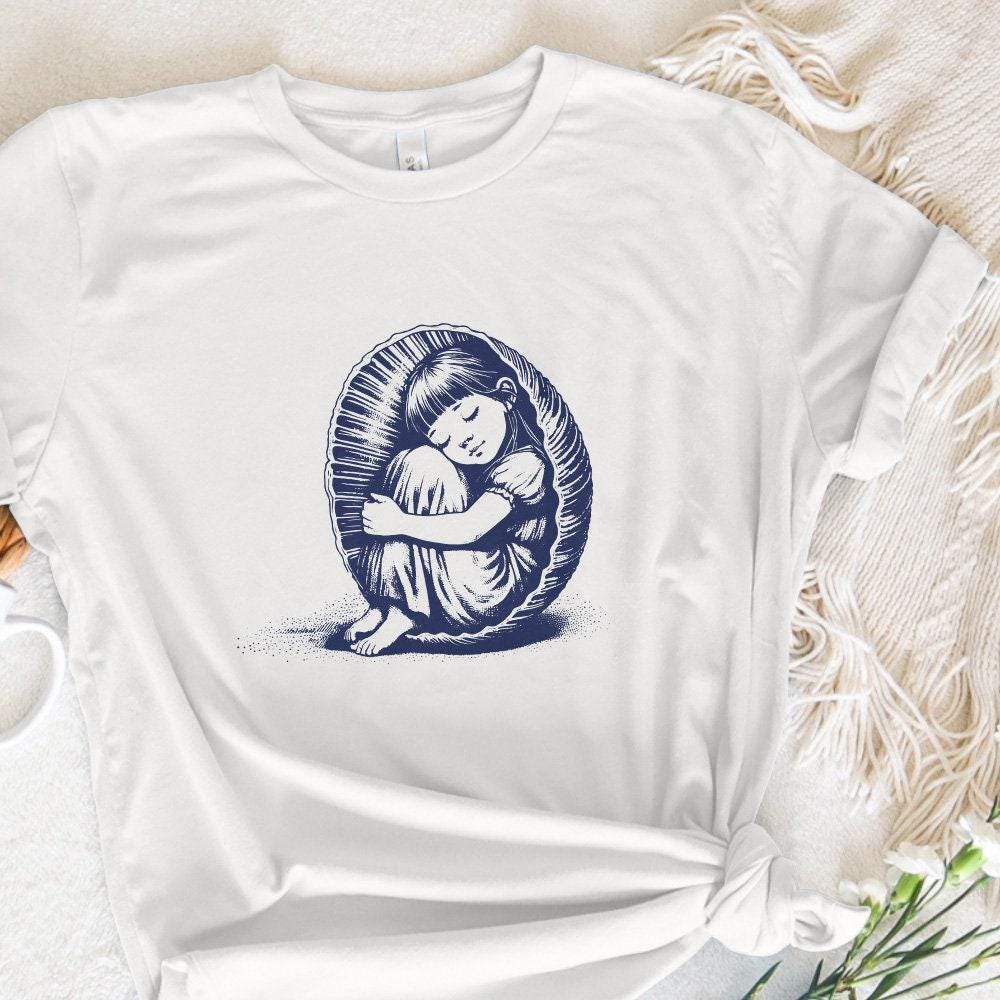 Sleepy Child Png, Cocoon Png - 300 DPI Design for T-Shirt