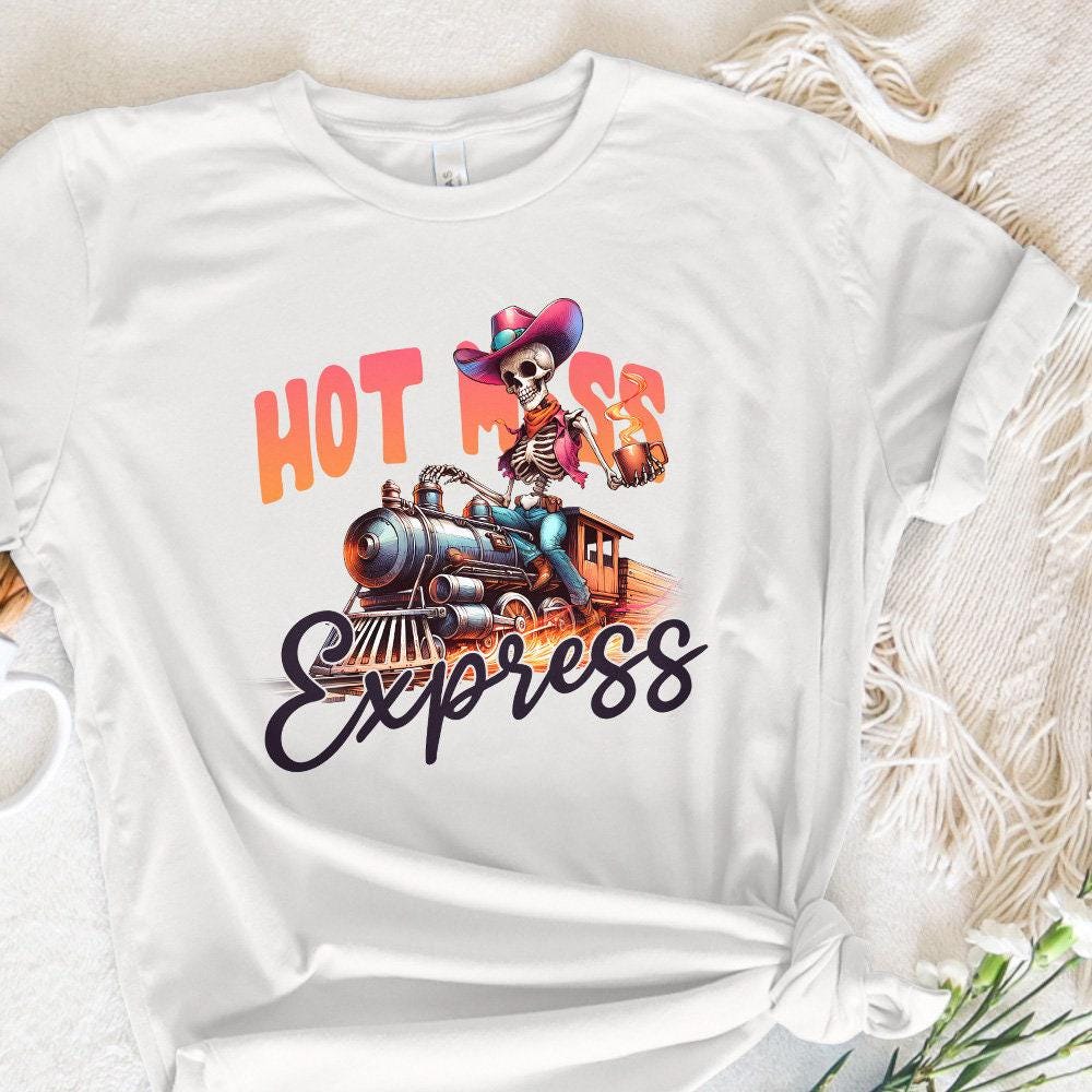 Hot Mess Express PNG, Mental Health PNG - 300 DPI Design for T-Shirt