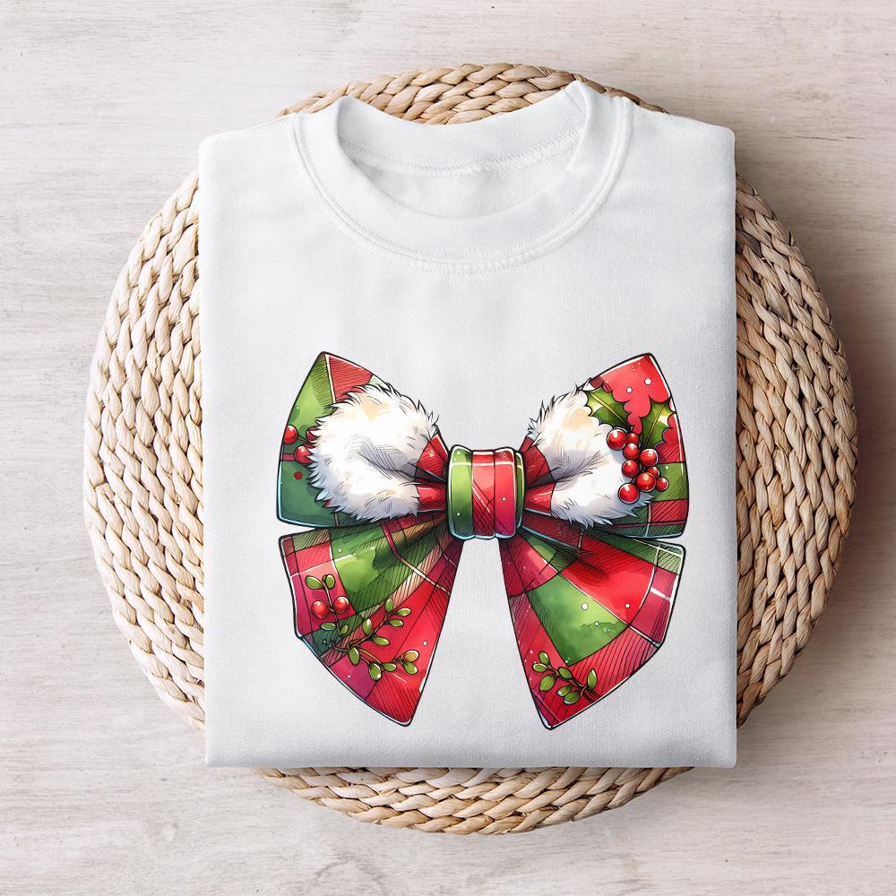 Christmas Girly png, Coquette Bow png - 300 DPI Design for T-Shirt