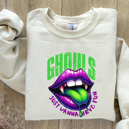 Ghouls Just Wanna Have Fun Halloween PNG, Spooky Season Digital Download