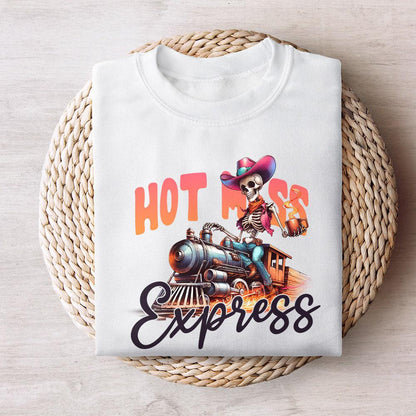 Hot Mess Express PNG, Mental Health PNG - 300 DPI Design for T-Shirt
