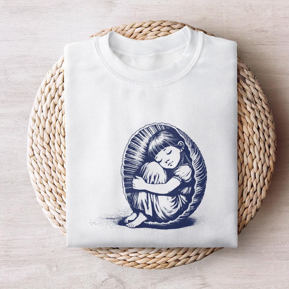 Sleepy Child Png, Cocoon Png - 300 DPI Design for T-Shirt