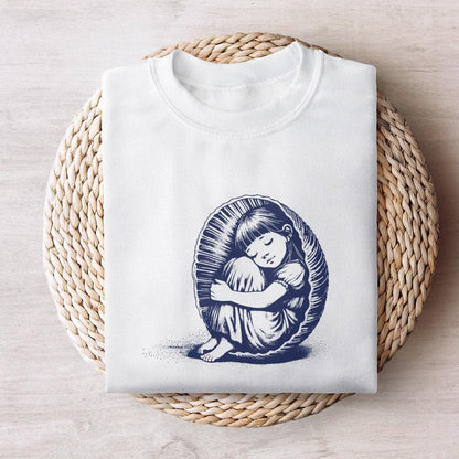 Sleepy Child Png, Cocoon Png - 300 DPI Design for T-Shirt