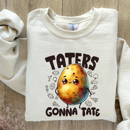 Taters Gonna Tate PNG, Funny Sayings - 300 DPI Design for T-Shirt