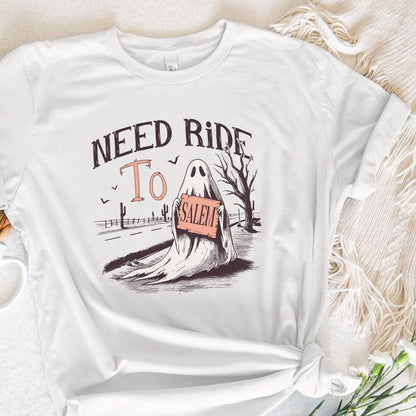 Need Ride to Salem PNG, Halloween Ghost - 300 DPI Design for T-Shirt