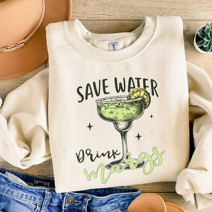 Save Water Drink Margs PNG, Funny Summer Sublimation - 300 DPI Design for