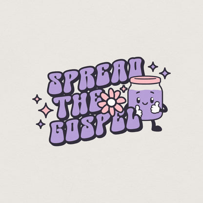 Spread the Gospel, Retro Christian PNG - 300 DPI Design for T-Shirt
