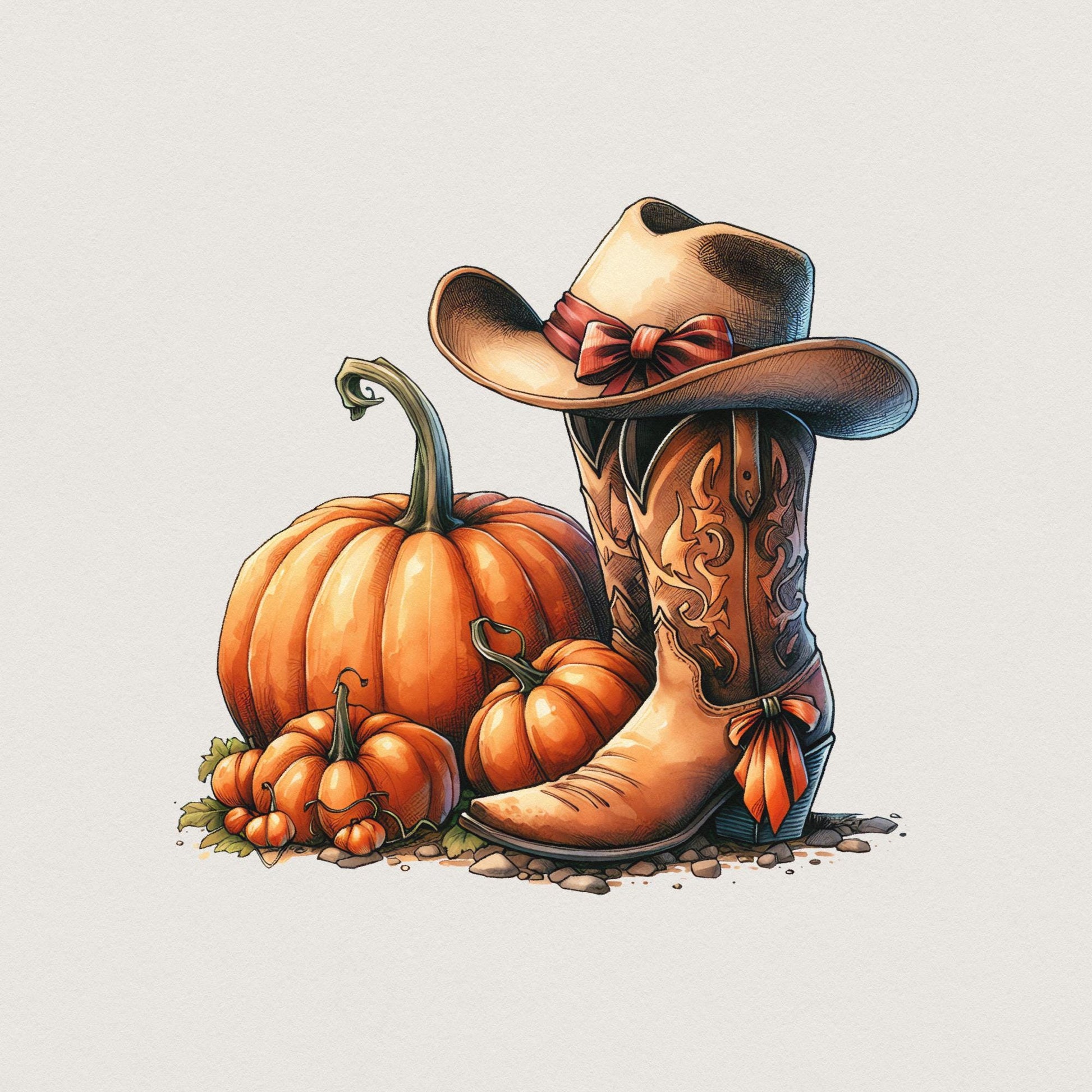 Howdy Pumpkin Png, Halloween Png - 300 DPI Design for T-Shirt