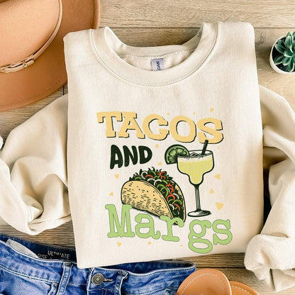Tacos and Margs, Margarita - 300 DPI Design for T-Shirt