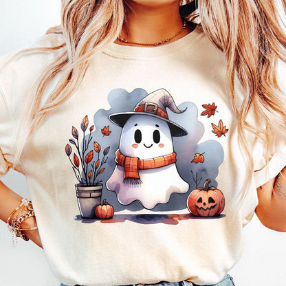 Cute Ghost Png, Halloween Png - 300 DPI Design for T-Shirt