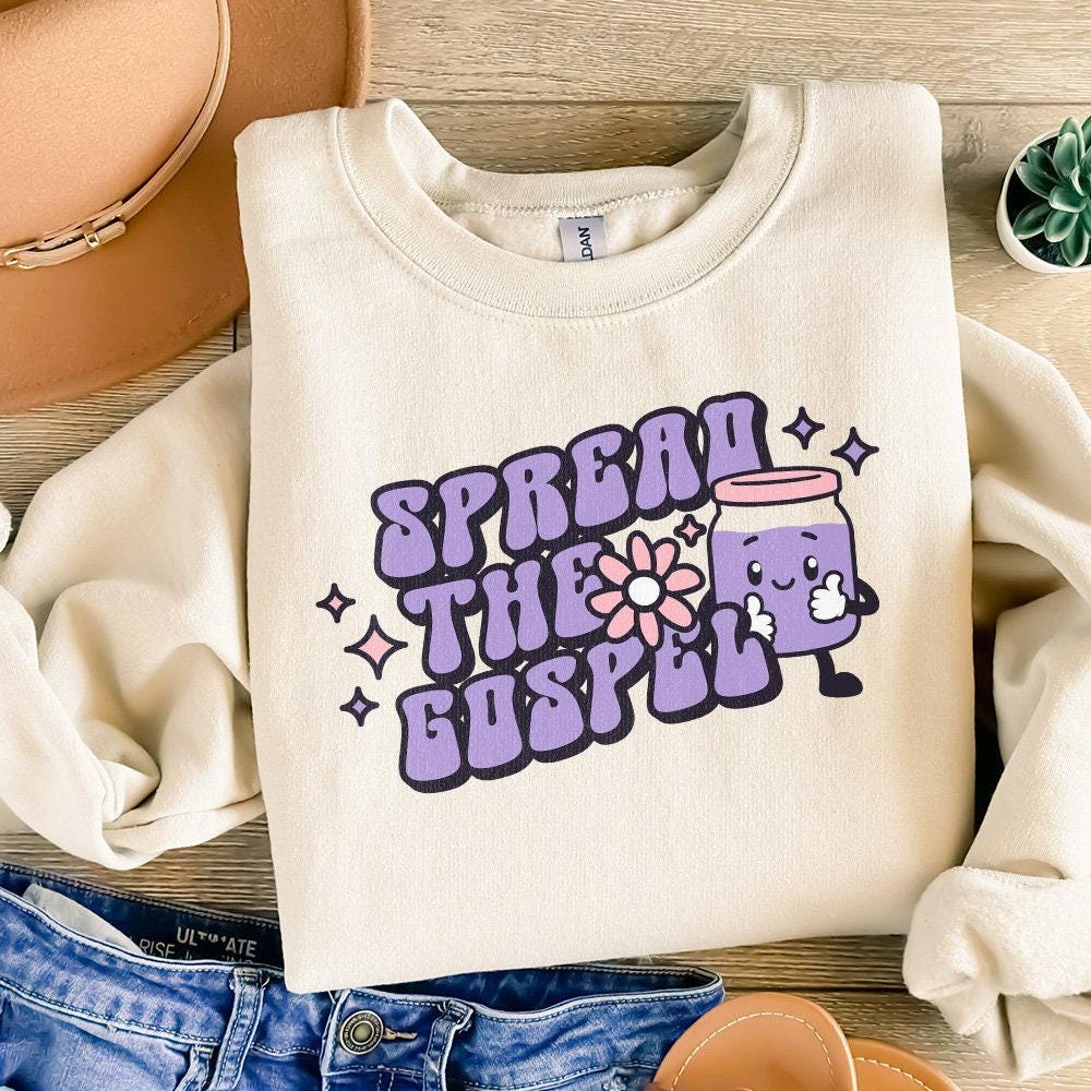 Spread the Gospel, Retro Christian PNG - 300 DPI Design for T-Shirt