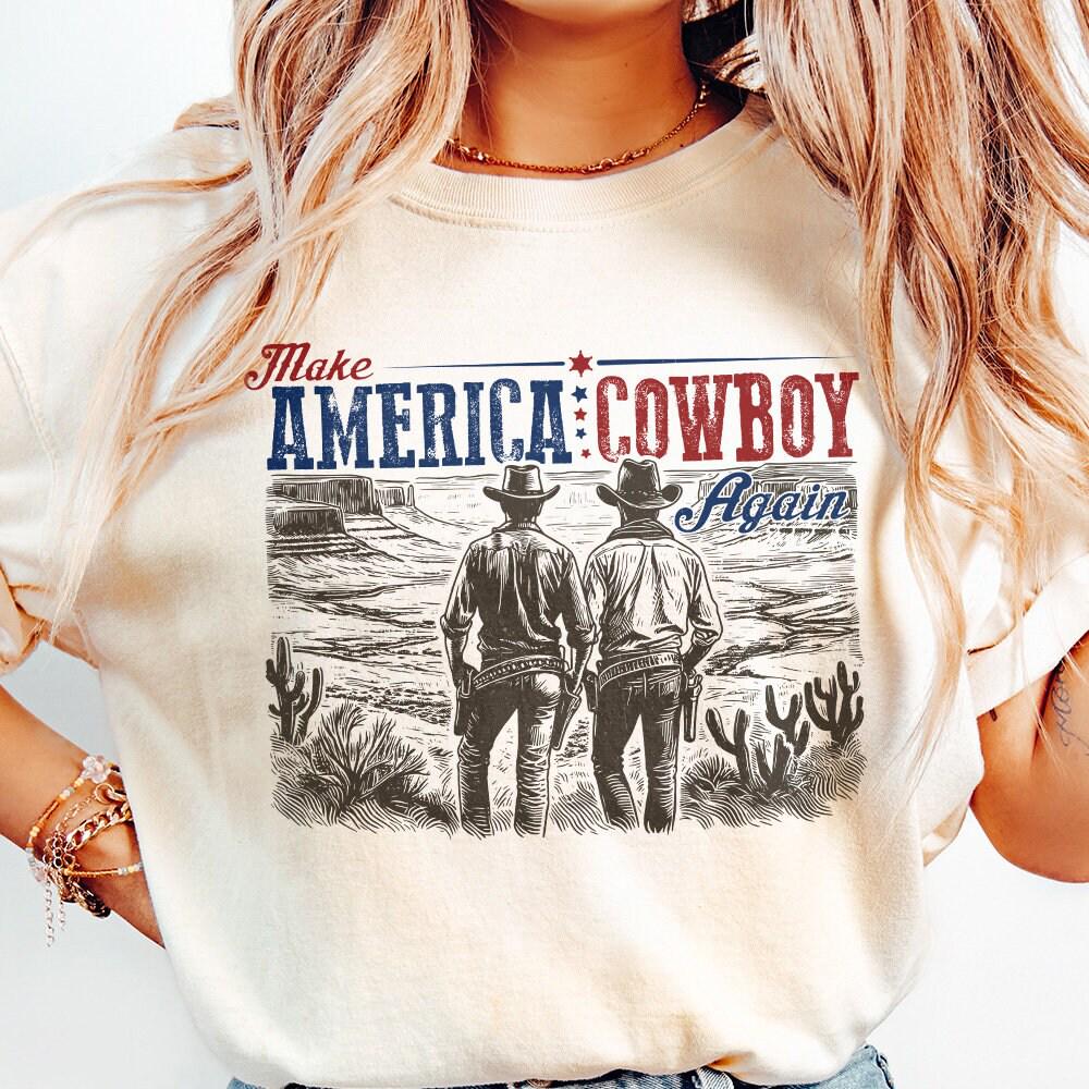 Make America Cowboy Again PNG, Western 4th of July Png - 300 DPI Design