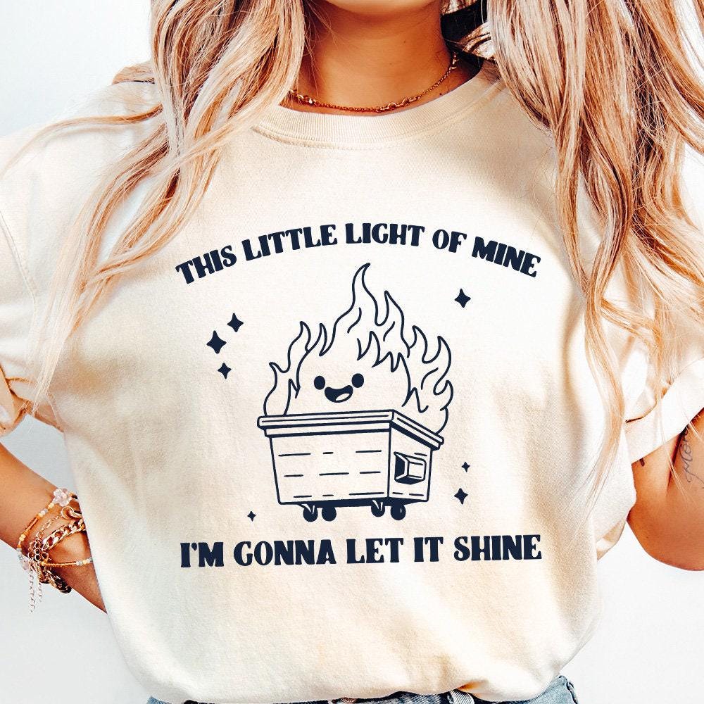Dumpster Fire Clipart, This Little Light of Mine PNG - 300 DPI Design for