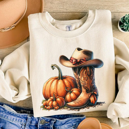 Howdy Pumpkin Png, Halloween Png - 300 DPI Design for T-Shirt
