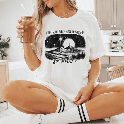 If the Stars Were Made to Worship Png, Christian Svg - 300 DPI Design for