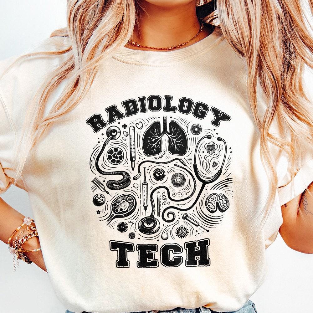 Retro Radiology Tech PNG, Rad Tech Png - 300 DPI Design for T-Shirt