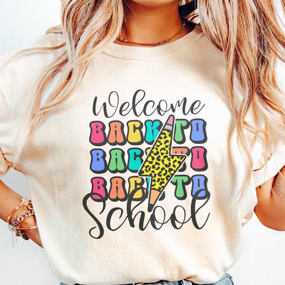 Welcome Back to School PNG, 1st Day of School PNG - 300 DPI Design for