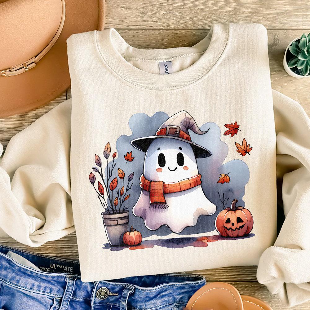 Cute Ghost Png, Halloween Png - 300 DPI Design for T-Shirt