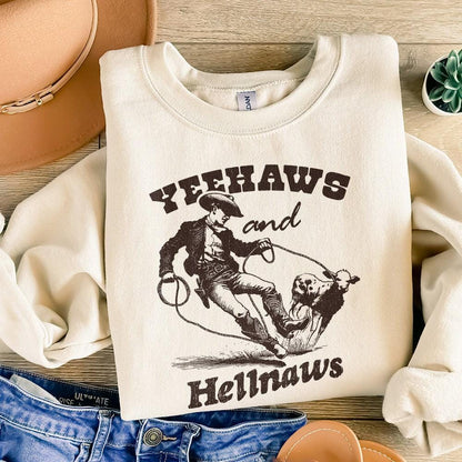 Yeehaws and Hellnaws PNG, Country png - 300 DPI Design for T-Shirt
