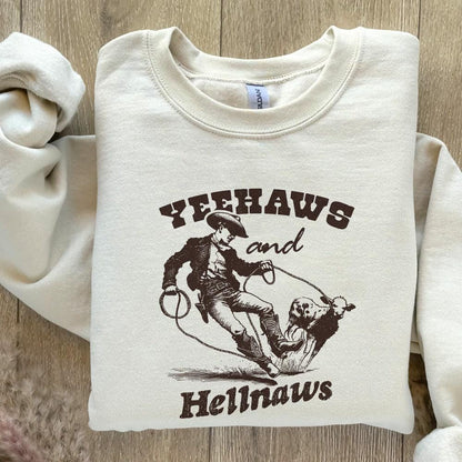 Yeehaws and Hellnaws PNG, Country png - 300 DPI Design for T-Shirt