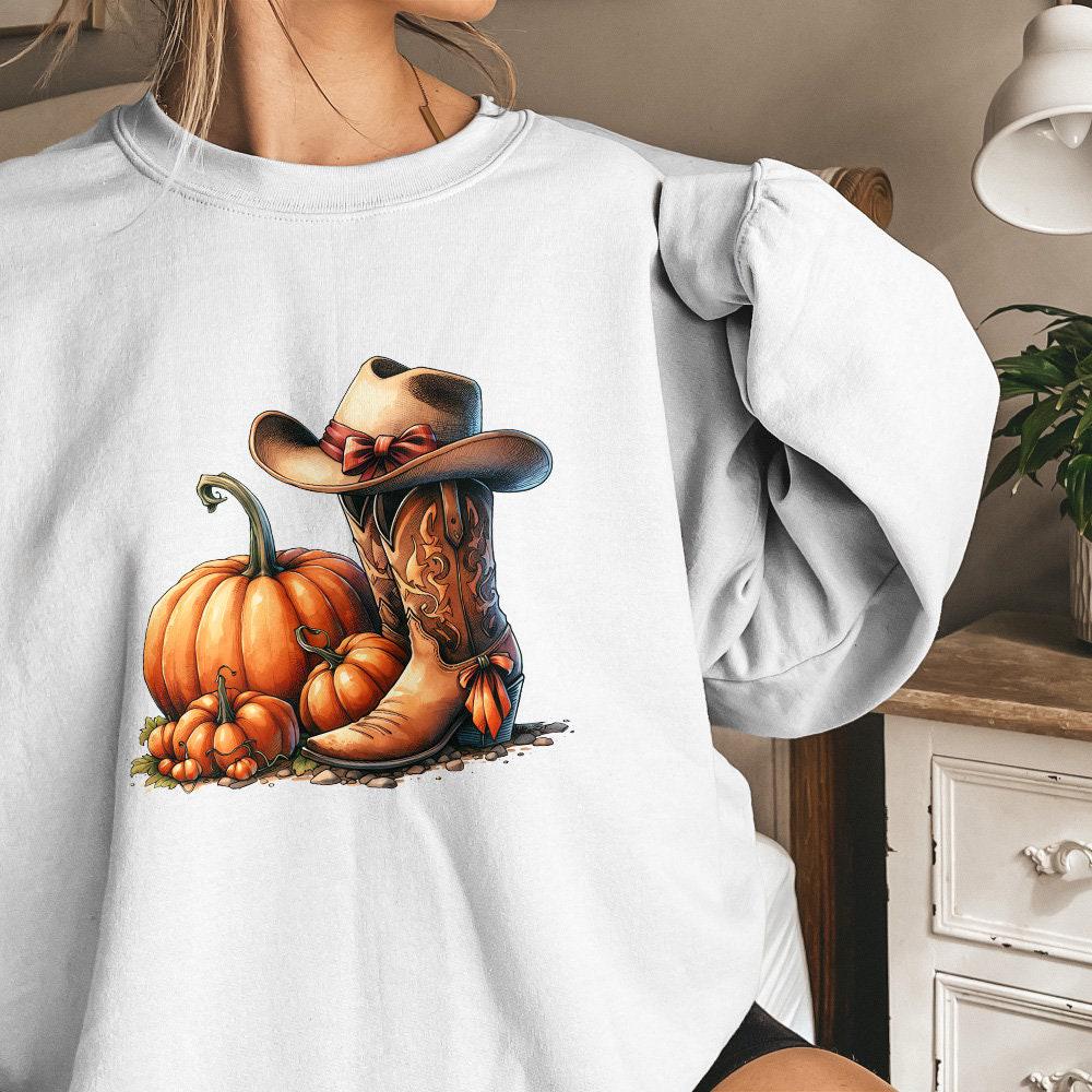 Howdy Pumpkin Png, Halloween Png - 300 DPI Design for T-Shirt