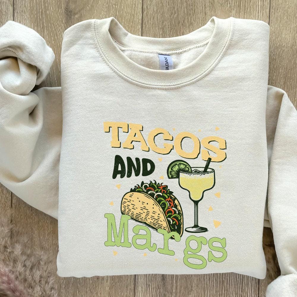 Tacos and Margs, Margarita - 300 DPI Design for T-Shirt