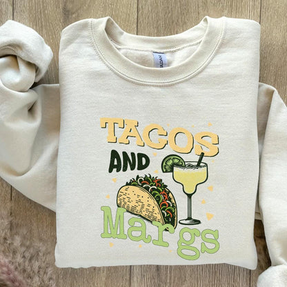 Tacos and Margs, Margarita - 300 DPI Design for T-Shirt