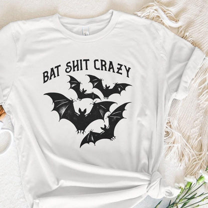 Halloween Bat Shit Crazy Gothic Coquette Bow Png, Retro Halloween Png -