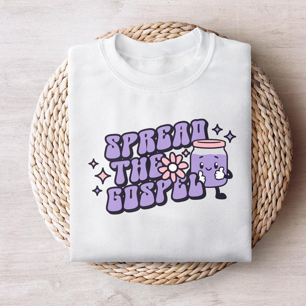 Spread the Gospel, Retro Christian PNG - 300 DPI Design for T-Shirt