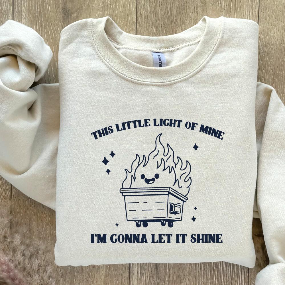 Dumpster Fire Clipart, This Little Light of Mine PNG - 300 DPI Design for