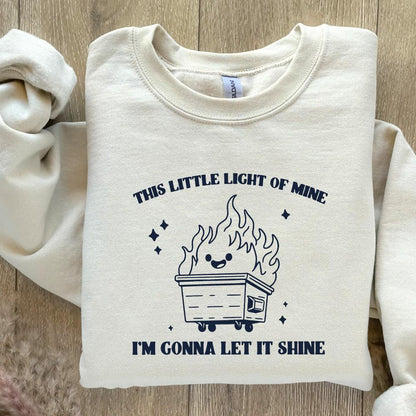 Dumpster Fire Clipart, This Little Light of Mine PNG - 300 DPI Design for