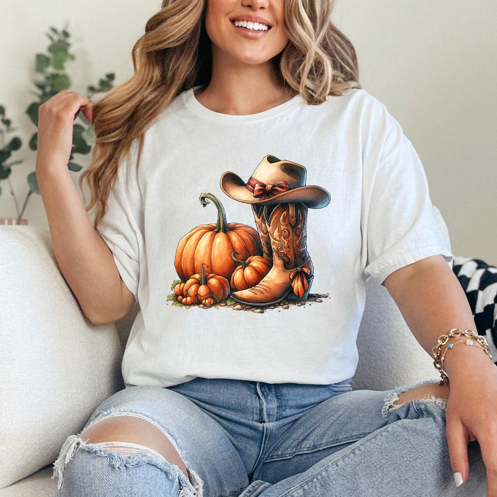 Howdy Pumpkin Png, Halloween Png - 300 DPI Design for T-Shirt