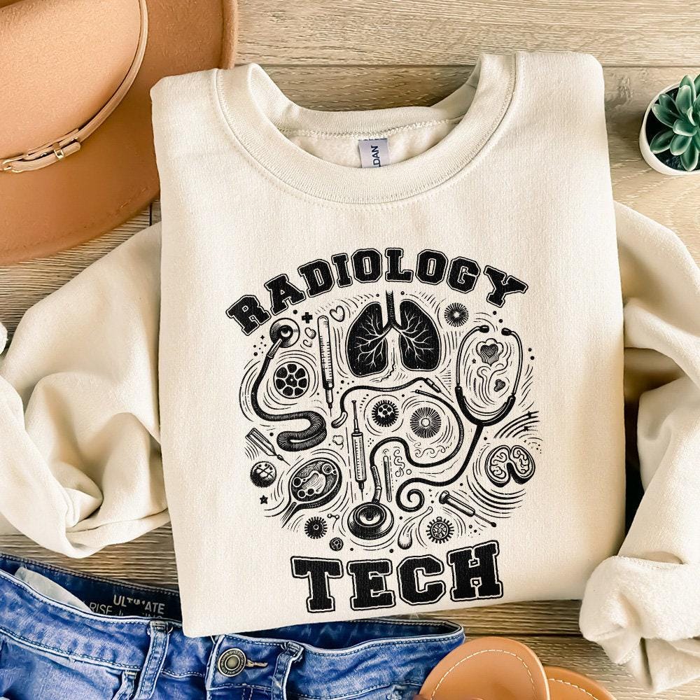 Retro Radiology Tech PNG, Rad Tech Png - 300 DPI Design for T-Shirt