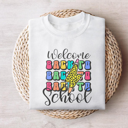 Welcome Back to School PNG, 1st Day of School PNG - 300 DPI Design for