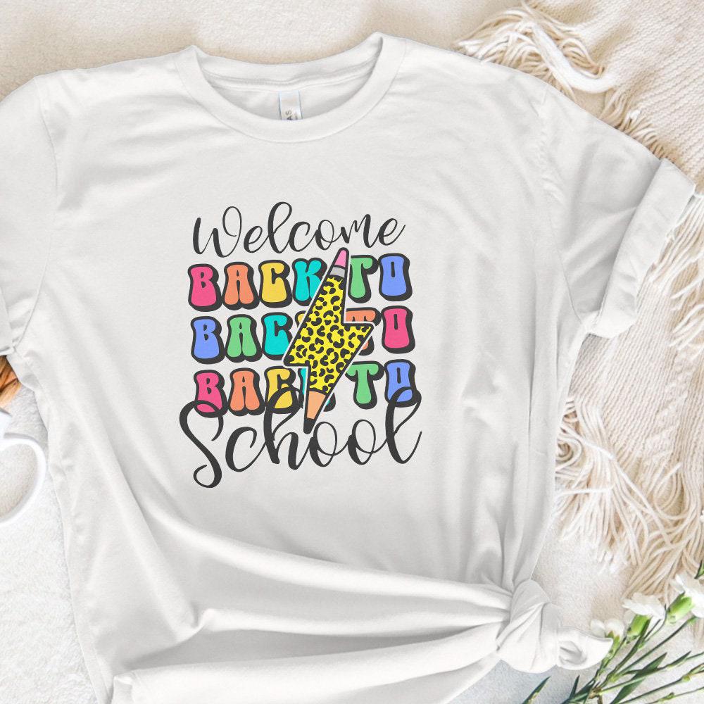 Welcome Back to School PNG, 1st Day of School PNG - 300 DPI Design for