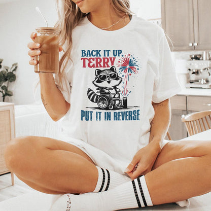 Retro 4th of July PNG, Back It Up Terry PNG - 300 DPI Design for T-Shirt