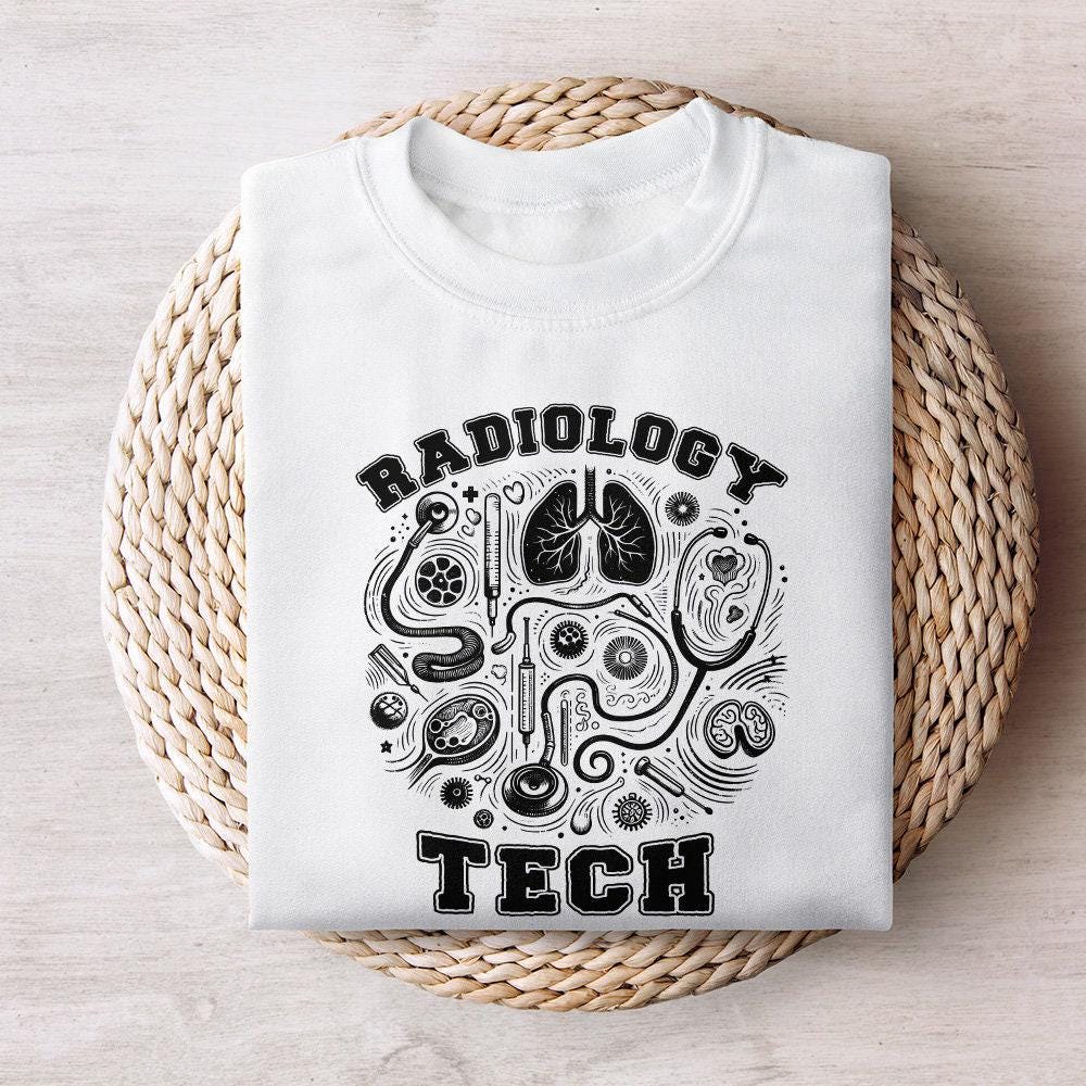 Retro Radiology Tech PNG, Rad Tech Png - 300 DPI Design for T-Shirt