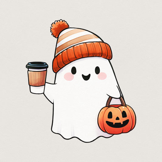 Boo-jee PNG, Cute Halloween Ghost - 300 DPI Design for T-Shirt