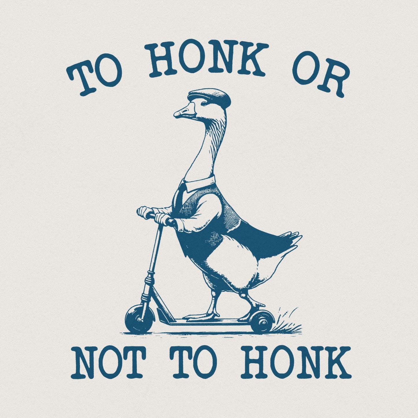 Retro Silly Goose PNG, Funny Goose Digital Download - 300 DPI Design for