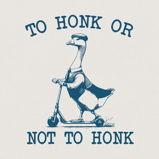 Retro Silly Goose PNG, Funny Goose Digital Download - 300 DPI Design for