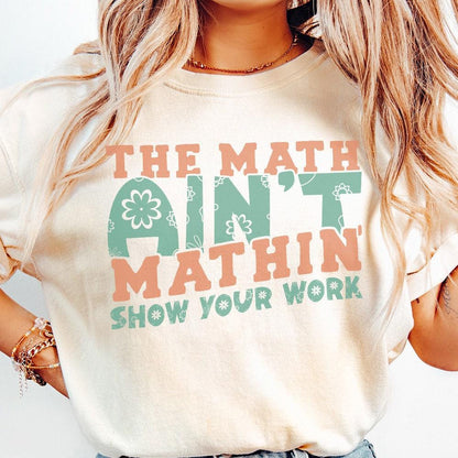 Math Teacher PNG, Cute Back to School Digital Download - 300 DPI Design