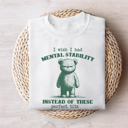 Funny Mental Health Meme PNG, Perfect Tits Quote - 300 DPI Design for