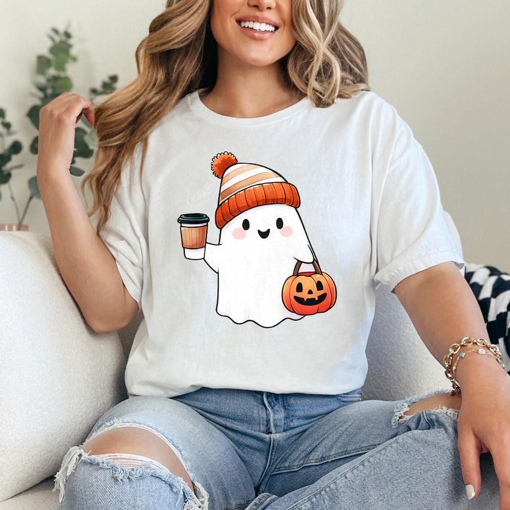Boo-jee PNG, Cute Halloween Ghost - 300 DPI Design for T-Shirt